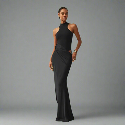 Luthmara | Elegantes Satin-Maxikleid