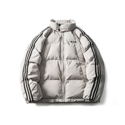 Judy - warme gestreifte baumwolljacke für männer