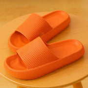 Badslipper für Damen und Herren mit dicker Sohle – ORANGE
