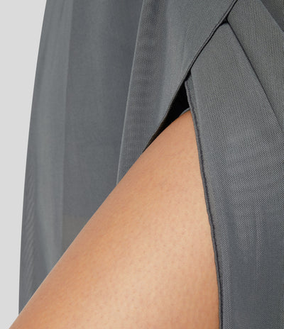 2-in-1 Rockshorts | Transparenter Überrock | Sportlich-feminin