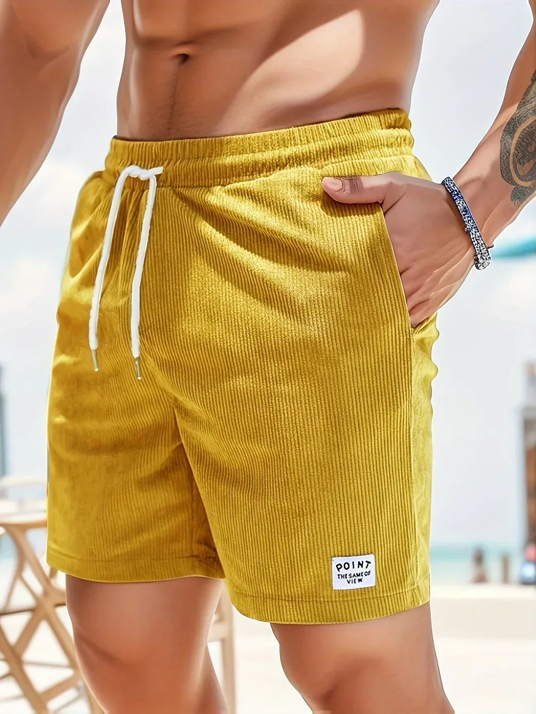 Sommer-Shorts mit Streifen für Herren – Tarek