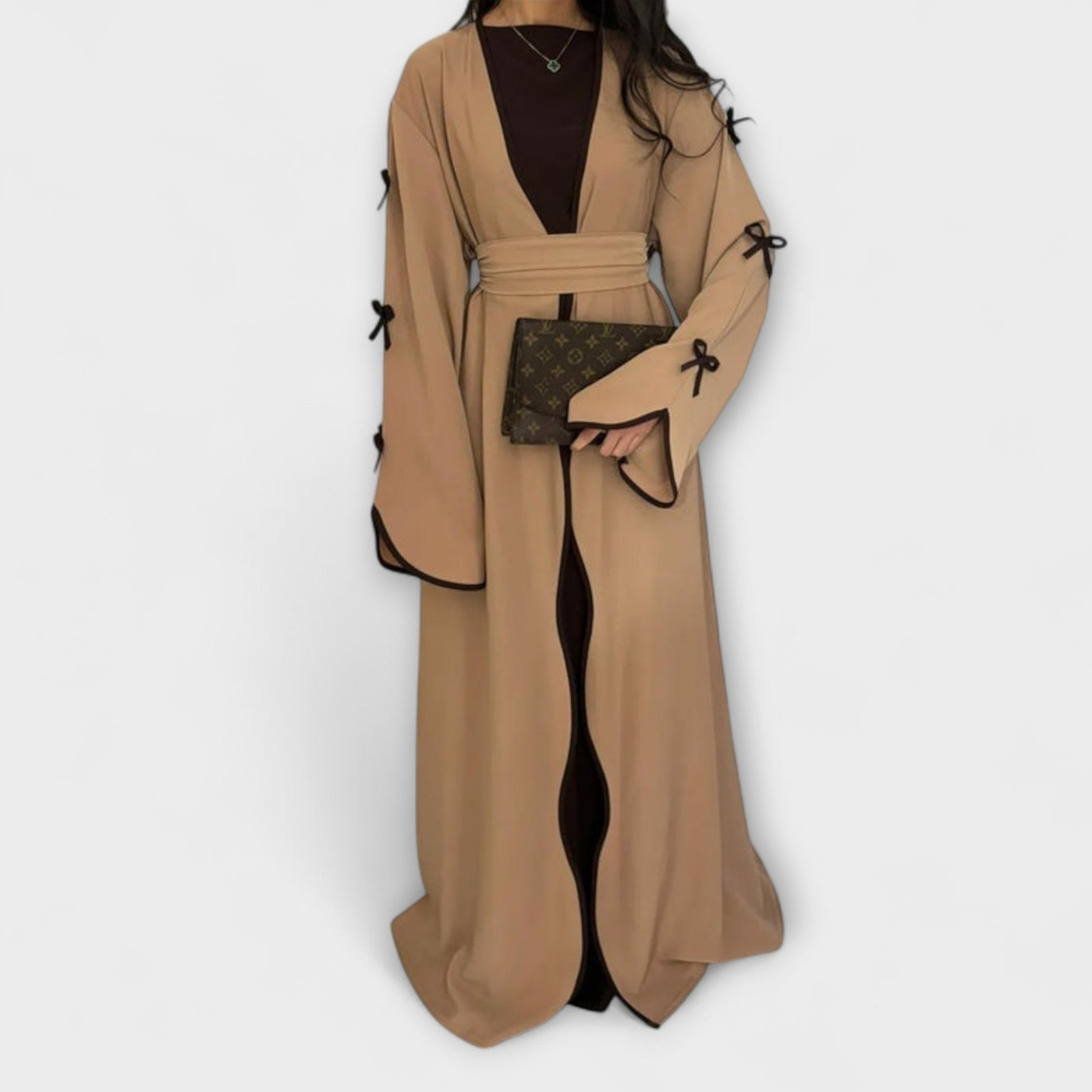 Jasmin - Schicker Cardigan und Kleid Duo mit Schleifenverzierung