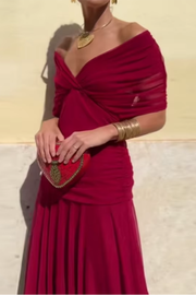 Lady™ - Wickelkleid mit drapiertem Schnitt – Rot