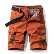 Tomas - Elegante, locker geschnittene Cargoshorts für Herren – Orange