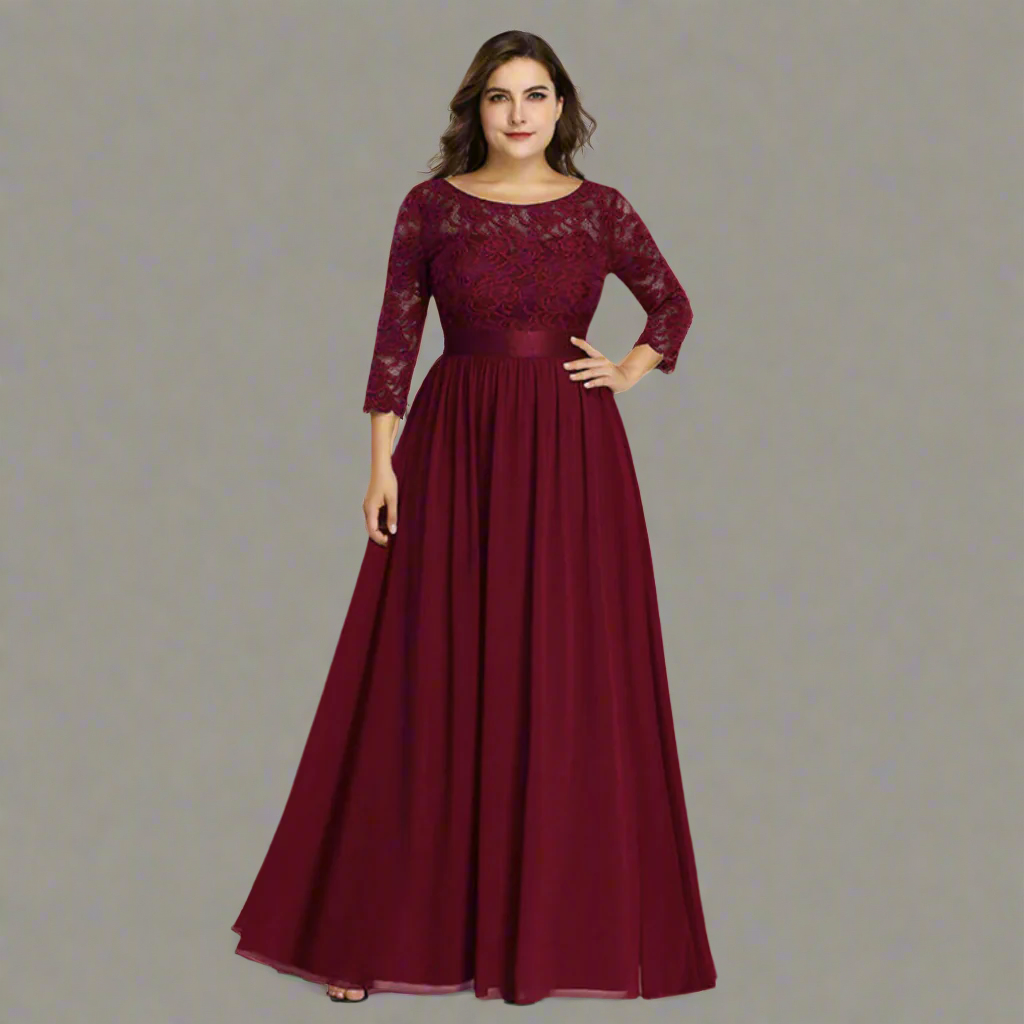 Anneliese | Premium Kleid mit Spitze für elegante Kurven
