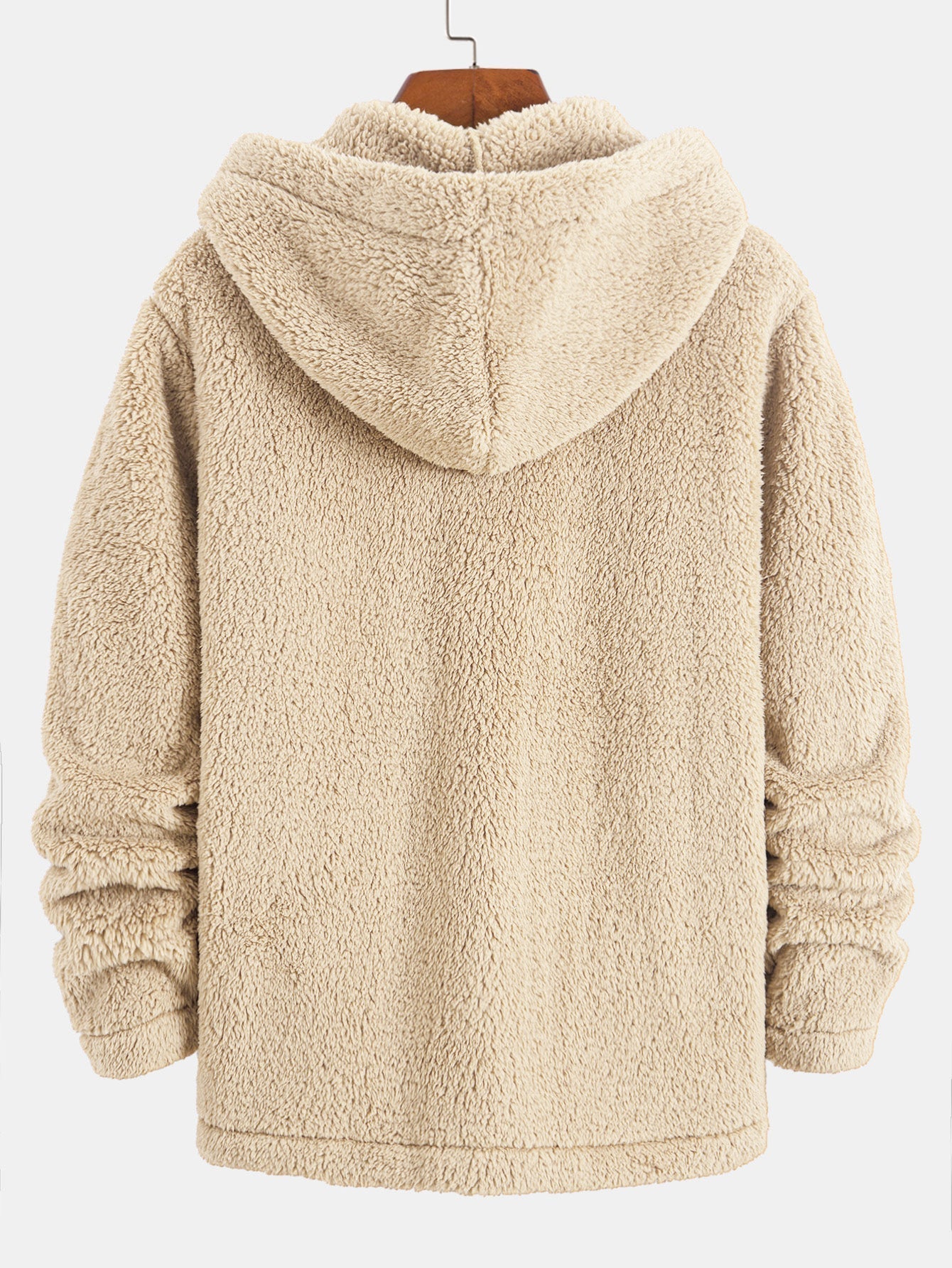 Leon | Bequeme Teddy-Fleece-Kapuzenjacke