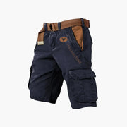 Jeroox | Kurze Herrenhose mit Cargo-Taschen – Marineblau