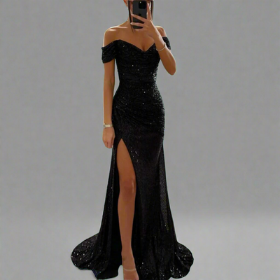 Zenobia | Glitzerndes Kleid mit premium Stoff für unvergessliche Nächte