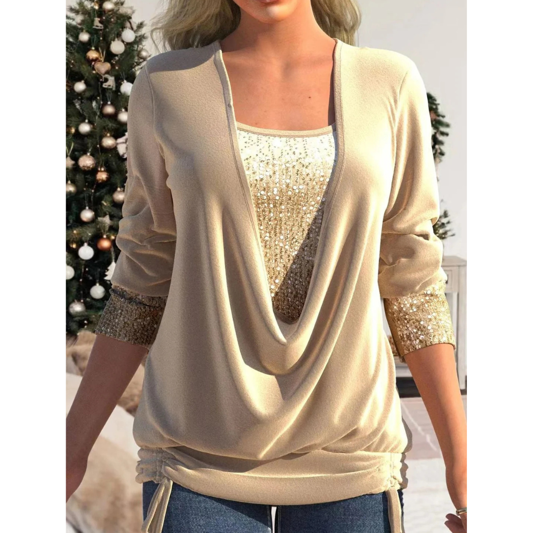 Marlee - Elegantes Pailletten-Oberteil für Damen