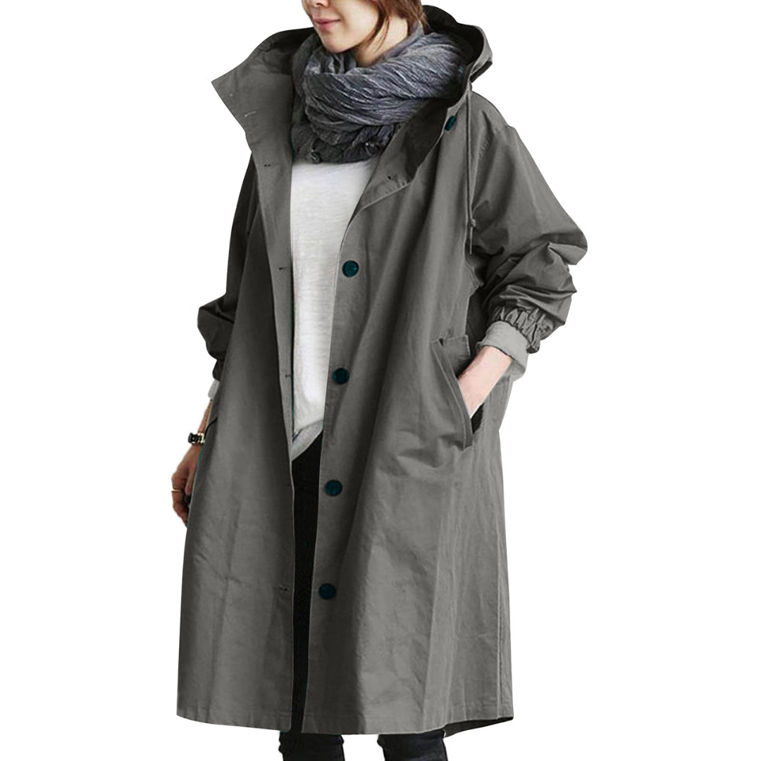 Regenjacke Damen Mit Knopfverschluss | Klassisch & Wetterfest