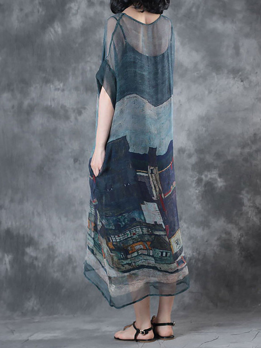 Despina | Lose bedrucktes Kleid