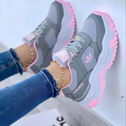 Ergonomische Herrensneaker für Herbst/Winter – Pink/Grau