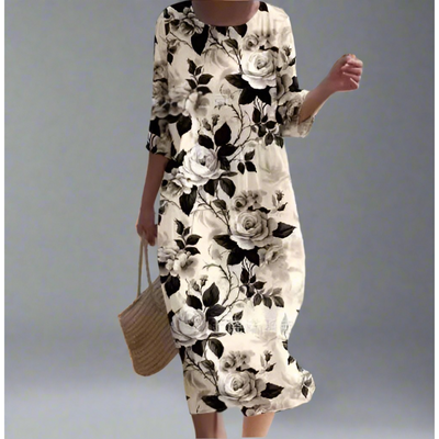 Gudula | Luftiges Maxikleid mit Blumenprint