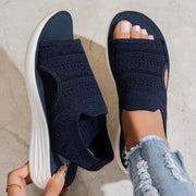 Aerin - Gepolsterte Plateausandalen – Dunkelblau