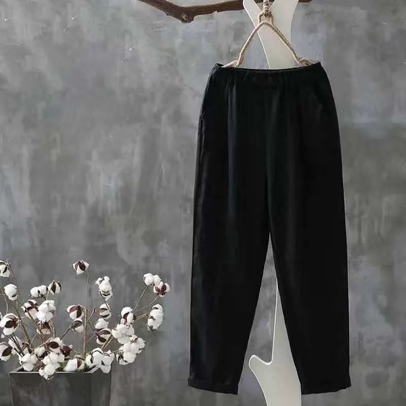 2.0 Maureen | Bequeme Freizeithose aus Baumwolle und Leinen