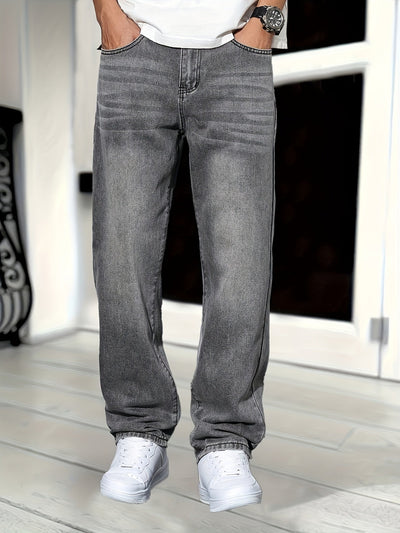 Baggy Straight-Leg Denim-Jeans für Herren