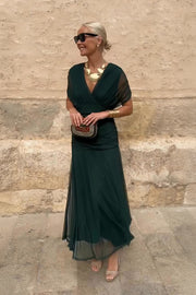 LOUISE | MAXIKLEID – Flaschengrün