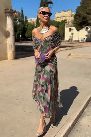 LOUISE | MAXIKLEID – Blumiger Glanz