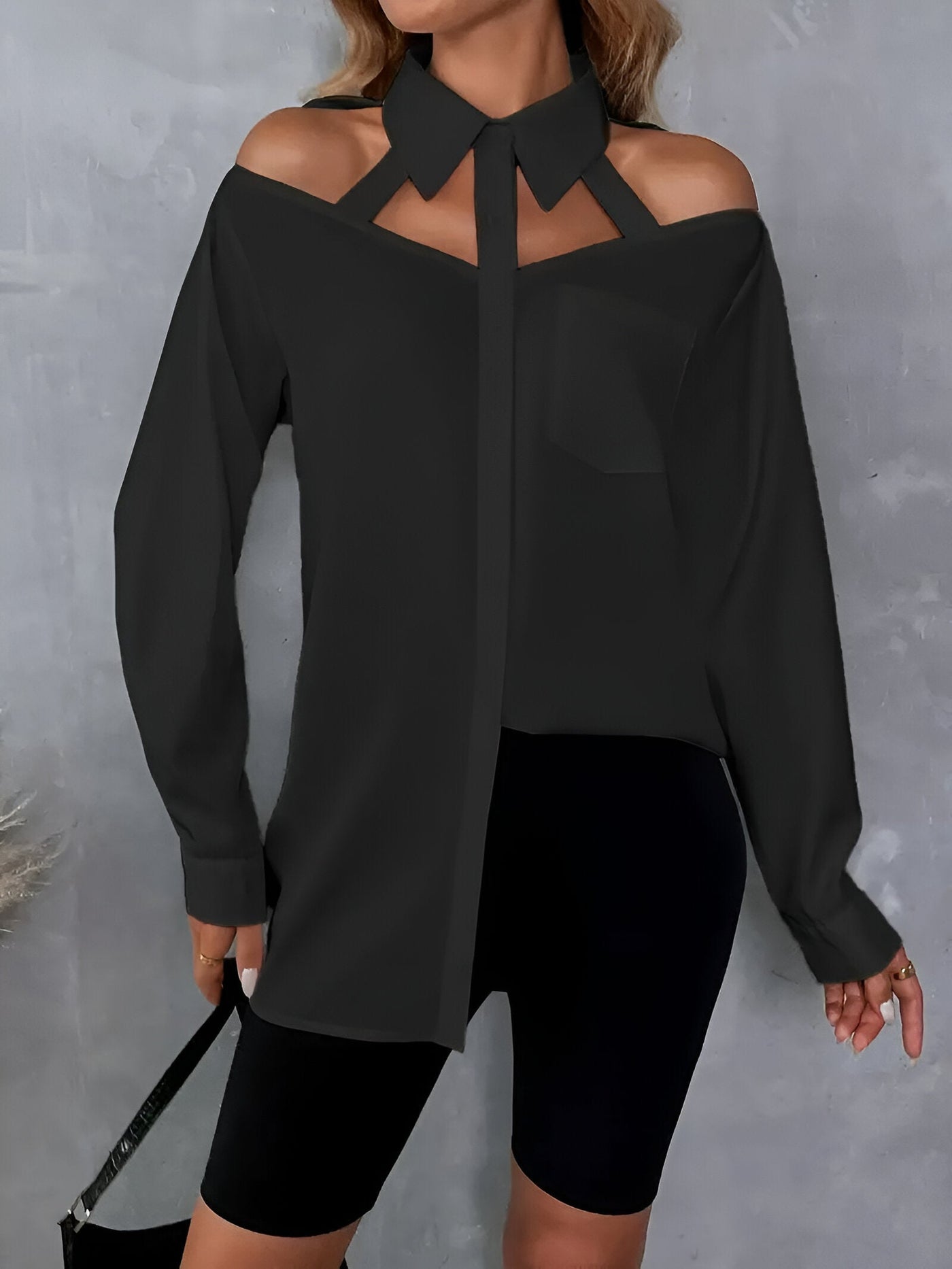 Nayra - stylisches hemd mit knopfverschluss