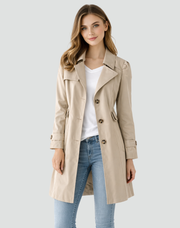 Ameliea - taillierter Trenchcoat – Füße