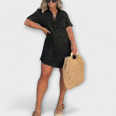 Vera - Lässiges Denim Hemdkleid