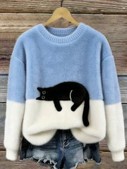 Mirevalyn - Weichgriff-Pullover – Hellblau