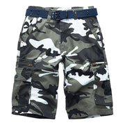Sommerfeld | Lässige Strand CamouflageBaumwollshorts für Herren (1 kaufen, 1 GRATIS dazu) – Weißes Camo