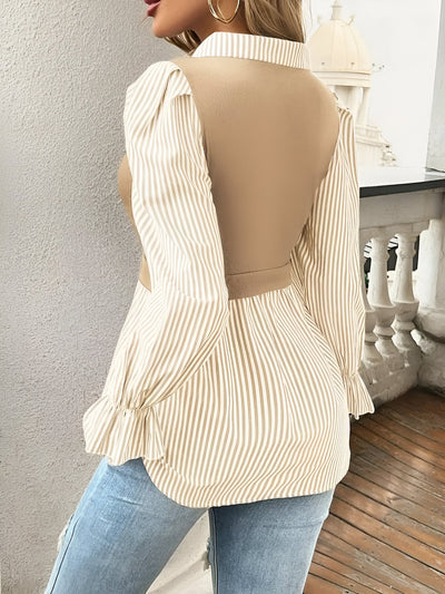 Greta | Stylische Bluse mit Blockstreifen