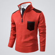 Simon | Herrenpullover elegant warm für die Winterzeit – Mandarin