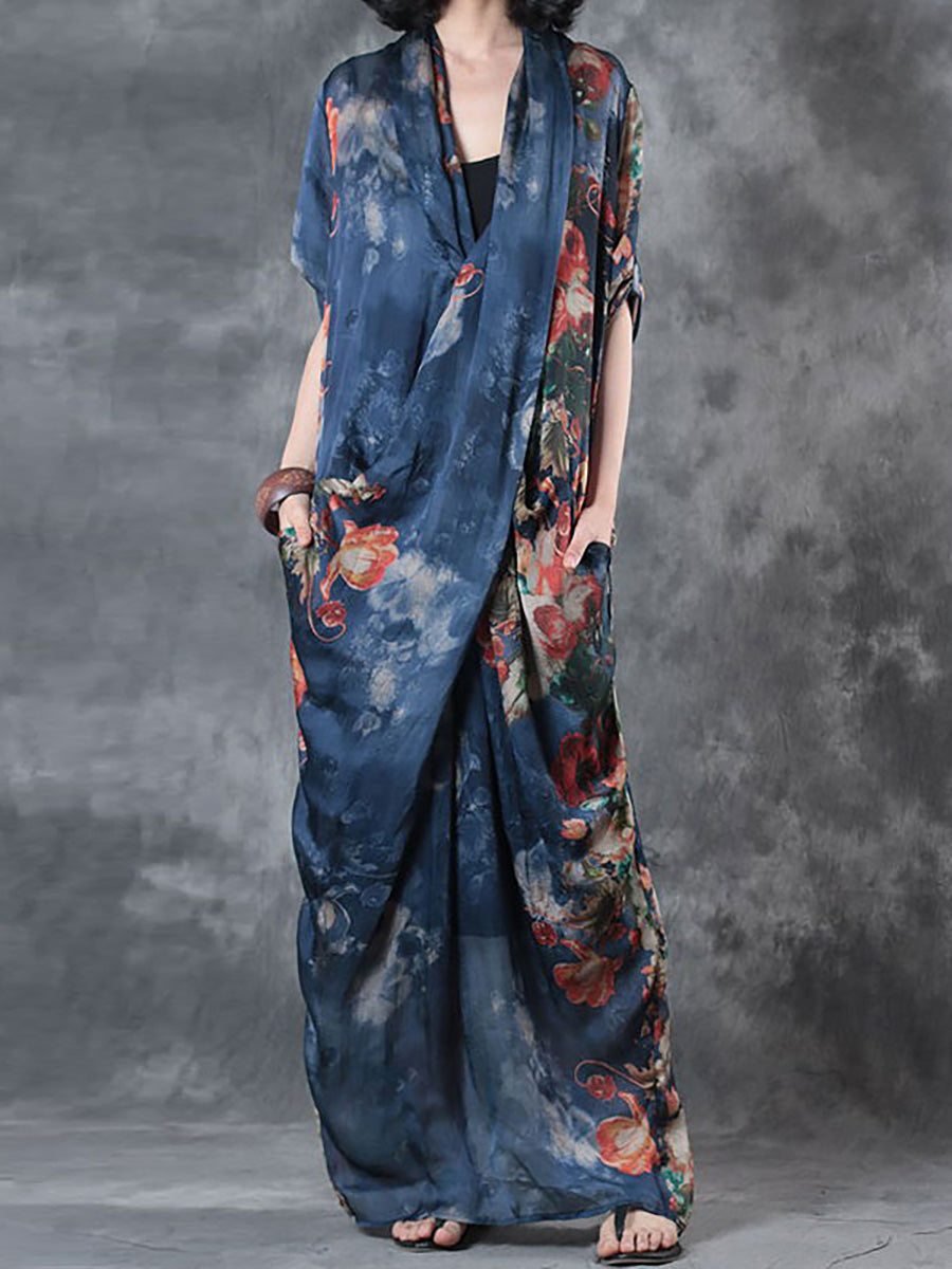 Devina | Lose geblümtes Kleid