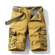 Tomas - Elegante, locker geschnittene Cargoshorts für Herren – Gelb