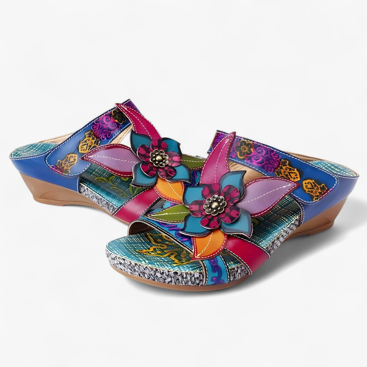 Boho-Sandalen für Damen mit geflochtenen Riemen – BohoStep Dolly