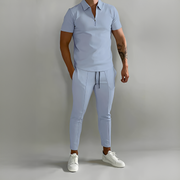 Junton - Stilvolles Sommer-Set für Herren – Blau