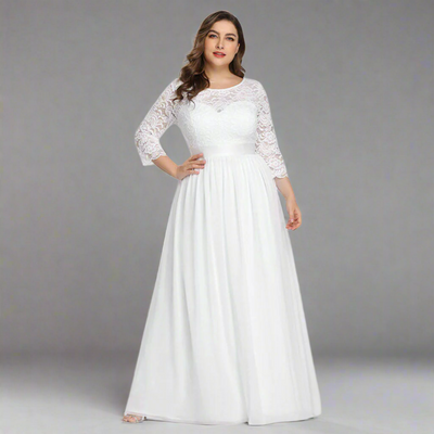 Anneliese | Premium Kleid mit Spitze für elegante Kurven