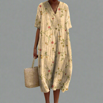 Vroni | Sommerkleid mit Blumenmuster aus hochwertigem Stoff