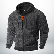 Paula | Stylische Herren-Fleecejacke cozy & modern – Dunkelgrau