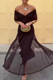 LOUISE | MAXIKLEID – Nachtbraun