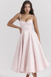 Sommerfeld | Romantisches Sommer Midi Kleid – Rosa