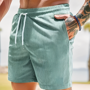 Marcello - Kurze, leichte Sommerhose für Herren – Hellgrün