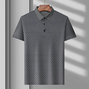 Henrik | Diamond Polo Shirt für moderne Herrenmode – Grau