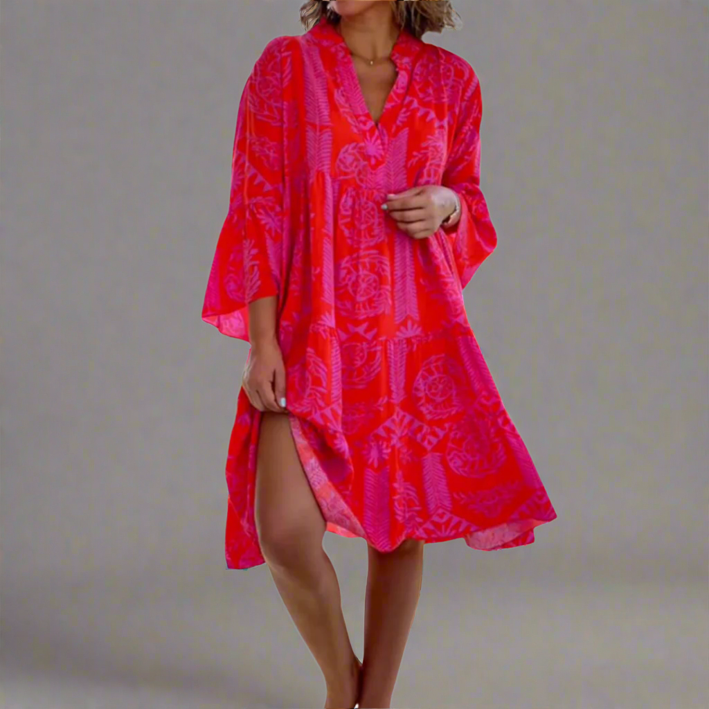 Annika | Luftiges Boho-Kleid mit Muster