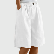 Sommerfeld | Luftige Shorts mit elastischem Bund (1 kaufen, 1 GRATIS dazu) – Weiß