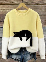 Mirevalyn - Weichgriff-Pullover – Gelb