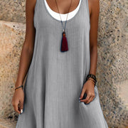 Beatrixa - Leichtes Midikleid – Grau