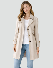 Ameliea - taillierter Trenchcoat – Beige