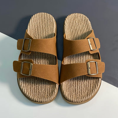 Stylische Herren Sommer-Slipper mit verstellbaren Riemen - GripStep