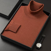 Edbert - Weicher Rollkragenpullover – Braun