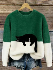 Mirevalyn - Weichgriff-Pullover – Grün