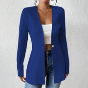 Alivienne - Taillierter Ein-Knopf-Blazer – Blau
