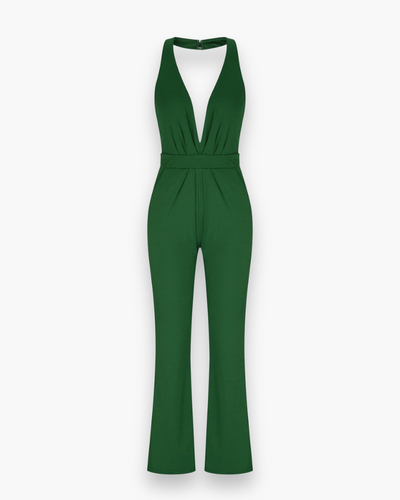 Damen Stilvoll Tief Schnitt Jumpsuit | Elegante